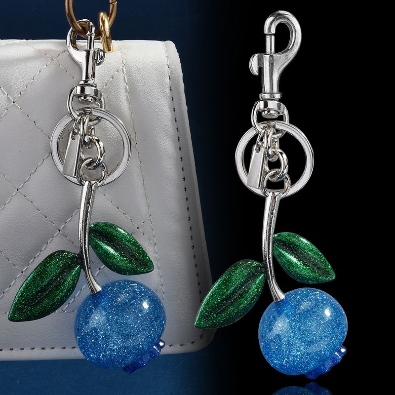 Keychain Fruit Pouch Blueberry Pendant Jewelry_voghion.com