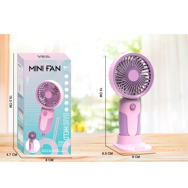 New Handheld USB Charging Portable Summer Outdoor Mini Bracket Small Fan Gift_voghion.com