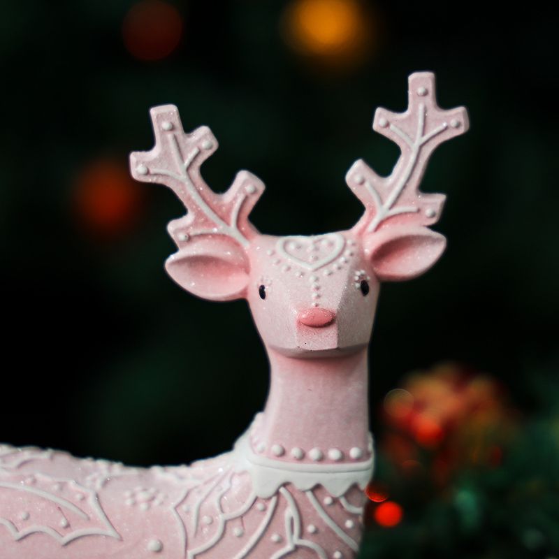 Reindeer Christmas Decoration, Resin Crafts For Home Window Display And Desktop Festive Ornament_voghion.com