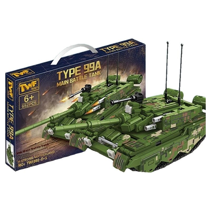 Teweifang Petites particules Série militaire 99 Char de combat principal Blocs de construction Modèle Puzzle pour enfants Jouet d'assemblage_voghion.com
