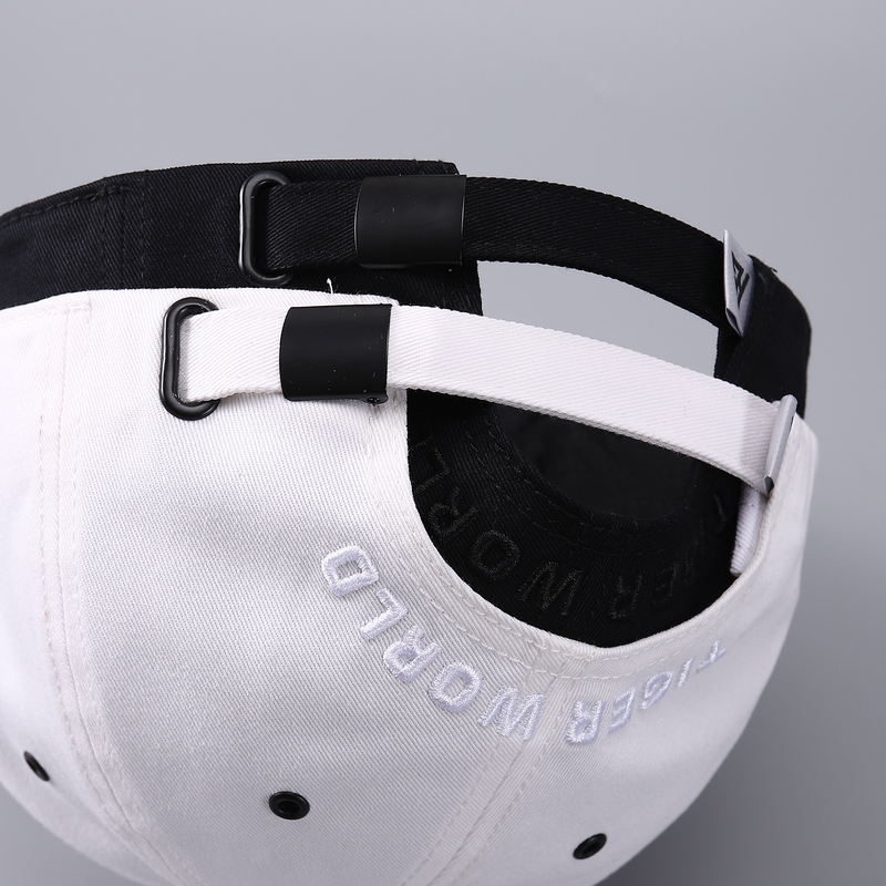 Pure cotton baseball cap, personalized embroidered tiger head, men's boutique duckbill cap_voghion.com