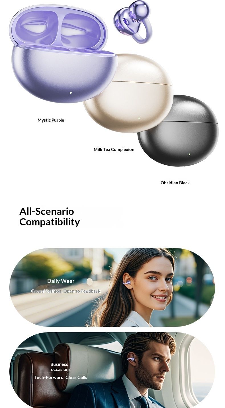 NeoGear Cross-border M91 Clip Intelligente Echtzeit-KI-Übersetzung OWS Nicht-In-Ear-Bluetooth-Kopfhörer mit offenem Ohr_voghion.com