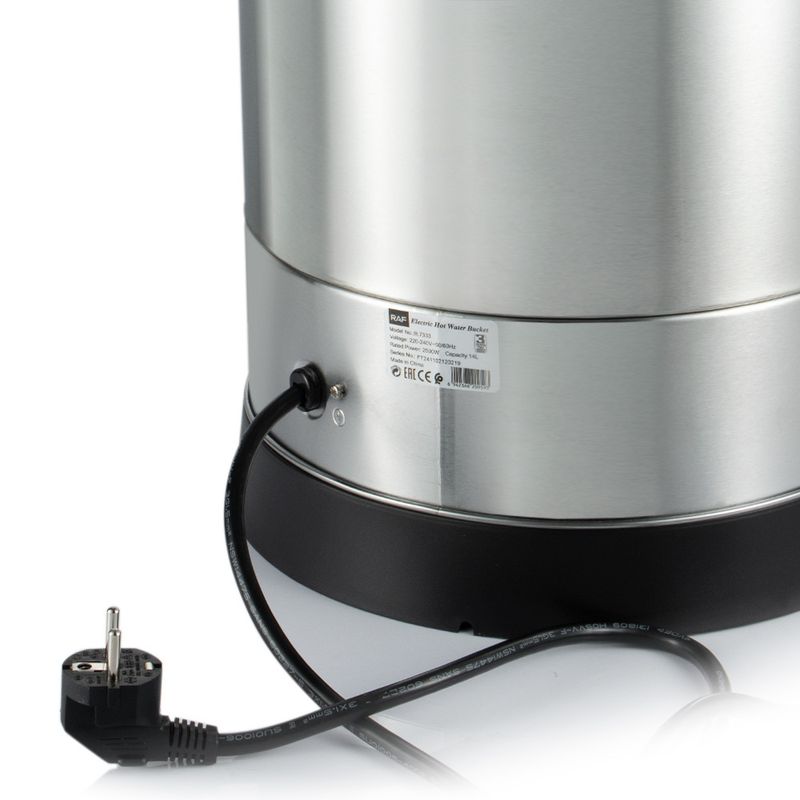 RAF EU Standard 14L Electric Heating Boiler, Large Capacity Commercial Tea Insulation Soup Water Boiling Bucket_voghion.com