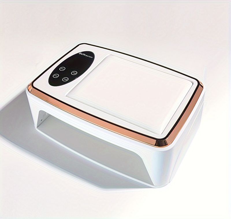 Lampada per unghie con 90 LED, asciugatrice per unghie ad alta potenza a doppia mano con 4 impostazioni del timer, base staccabile e cuscino per le mani, lampada per manicure ad asciugatura rapida per Salonicco_voghion.com