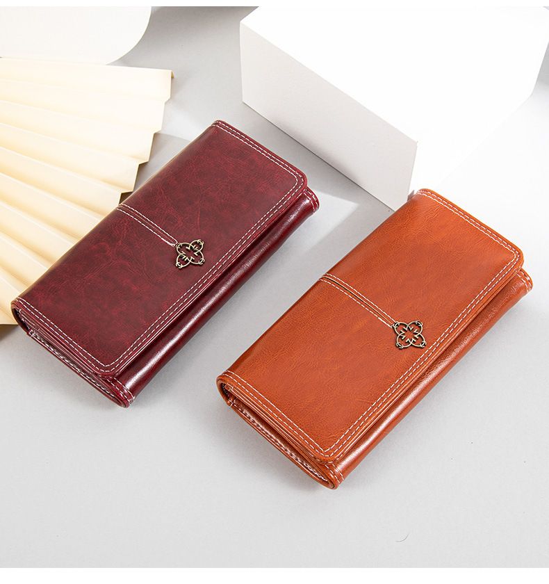 Wallet ins kvinders high end lang pung dame high end retro lynlås stor kapacitet dame pung_voghion.com