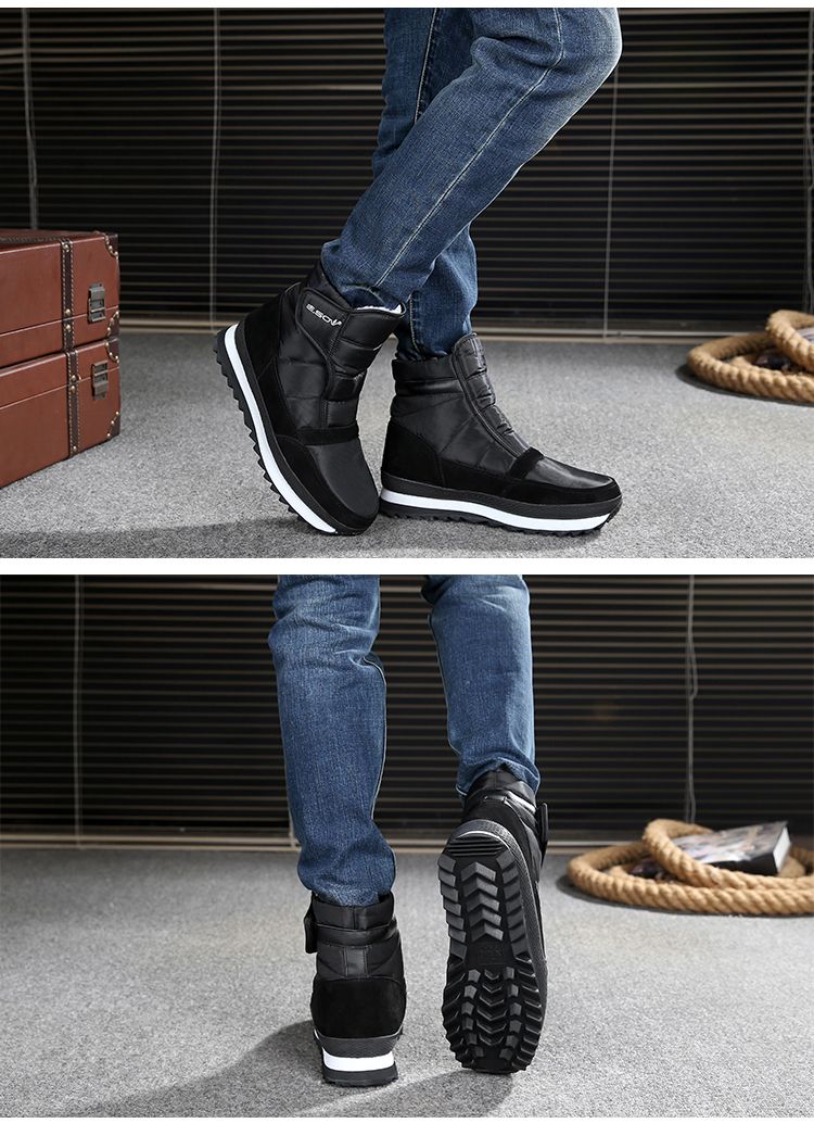 Herenschoenen Winter Warm Slee Bodem Lage Enkellaarzen_voghion.com