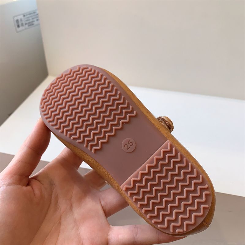 Kinder schuhe Flacher mund kinder leder schuhe kleine prinzessin einzelnen schuhe für mädchen_voghion.com