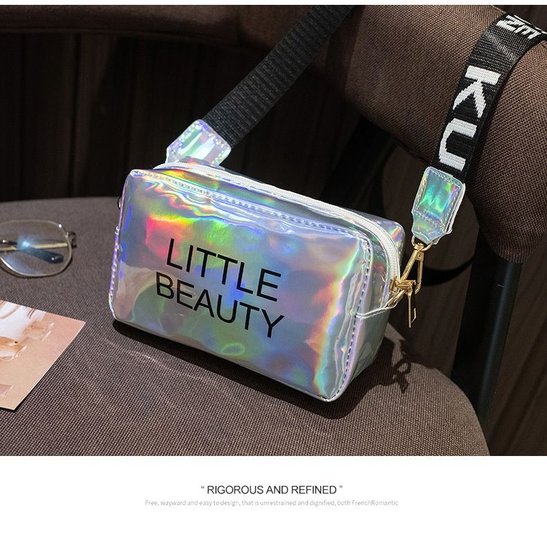 Borsa a tracolla piccola con tracolla a lettera laser, versatile, per cambio cellulare, autunno, nuova moda femminile_voghion.com
