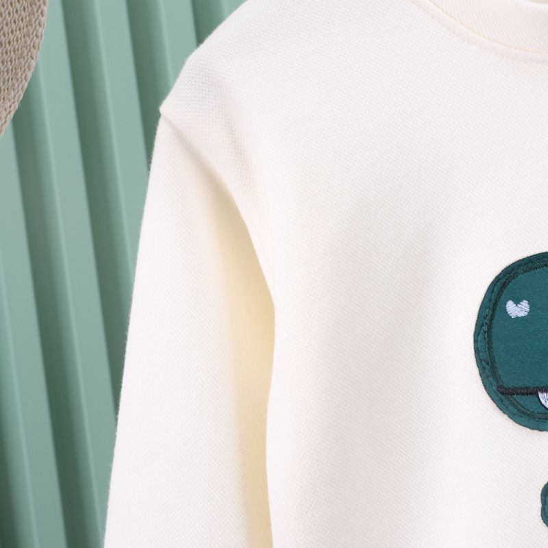 Kinderkleding Kinderen nieuwe ronde hals trui herfst trui pak baby jongen broek lange mouw tweedelig pak jongen sportpak_voghion.com