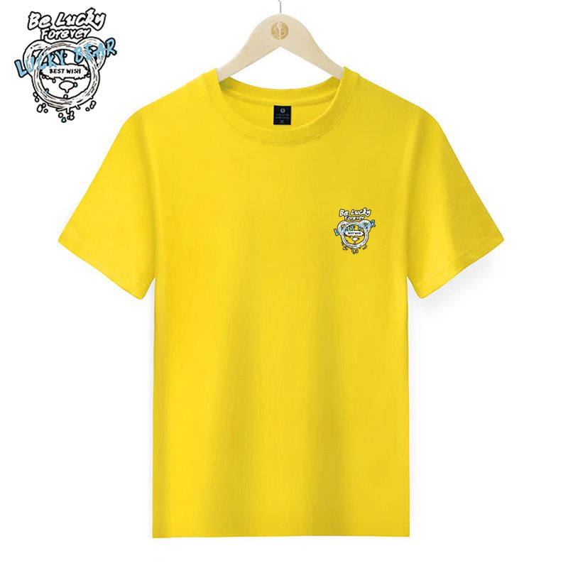 New Multi Color Versatile Breathable Comfortable Beach Simple Men's Cotton Couple T-shirt_voghion.com