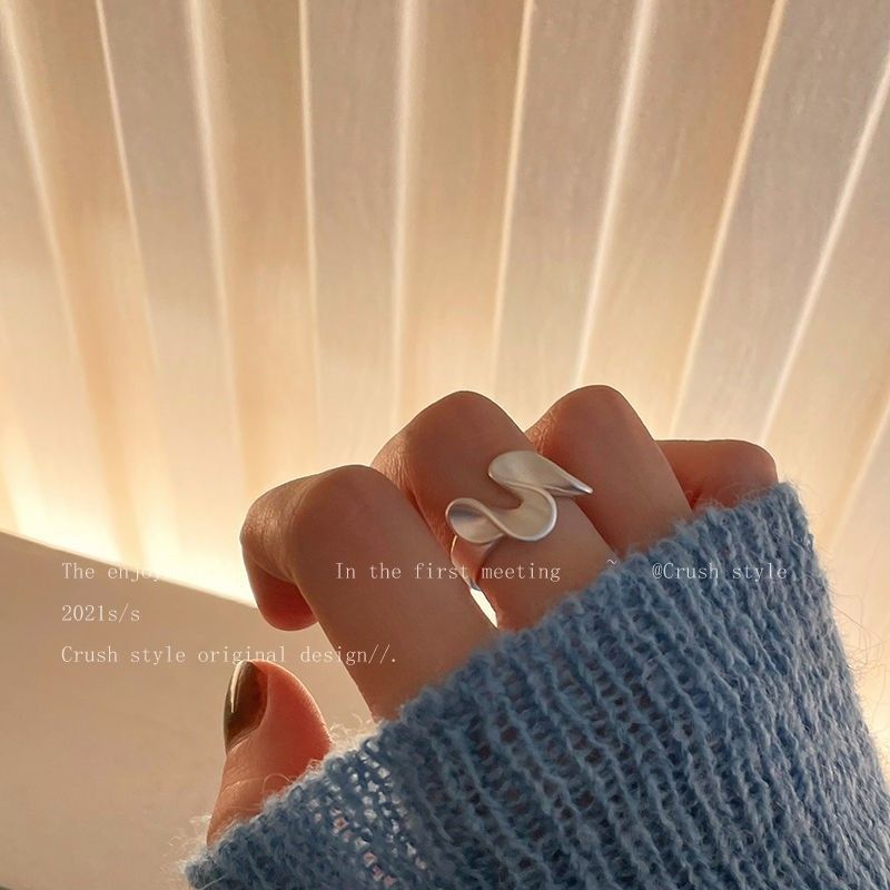 Design Sense Skirt Lace Zircon For Women, Light Luxury Exquisite Niche Index Finger Ring, 2022 New Trendy Knuckle Ring_voghion.com