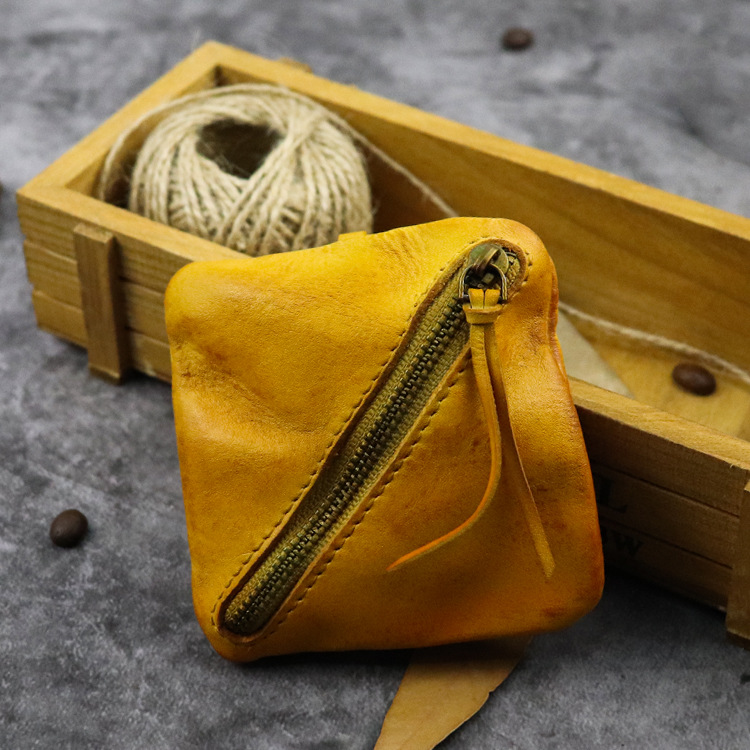 New Coin Purse for Men Vintage Mini Wallet Original Leather Card Case Holder Wallet Male Short Zipper Small Change Organizer Bag_voghion.com