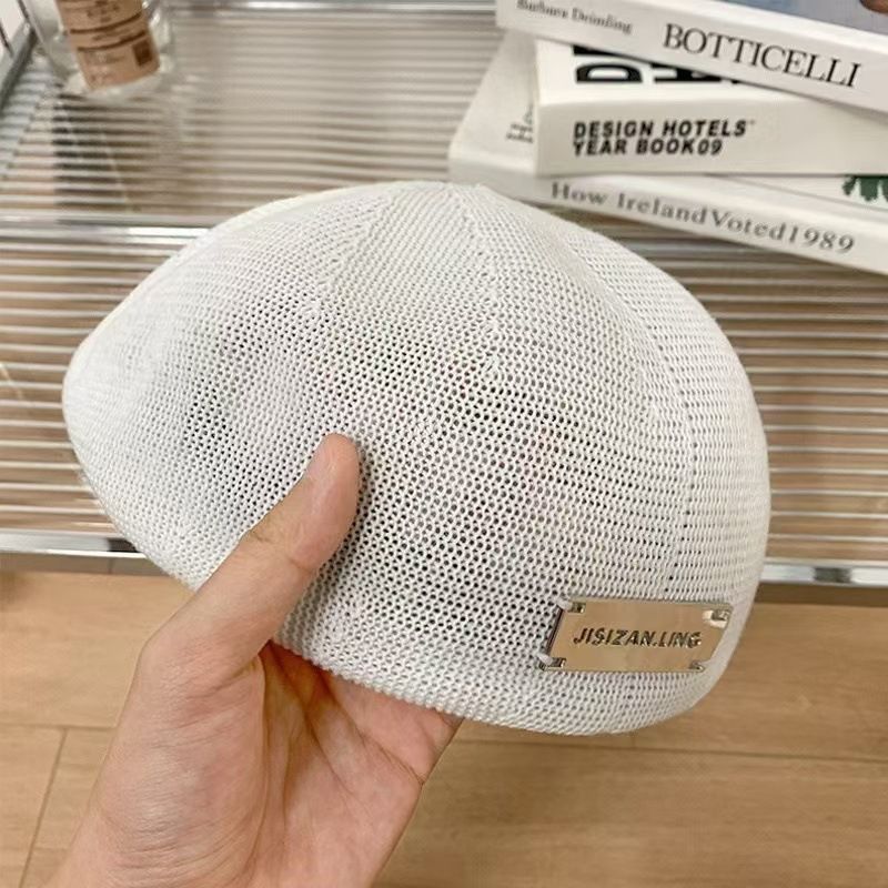 Black Beret For Women, Spring Autumn, Large Head Circumference, Face Slimming, Reversible Forward Hat, Autumn And Winter_voghion.com