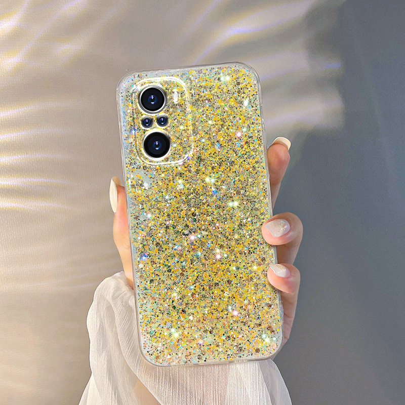 Lyx Gypsophila Glitter Bling Color Telefonfodral För Samsung Galaxy A11 A31 A51 A71 M11 M12 M02 M10 A70 A50 Silikonlock_voghion.com