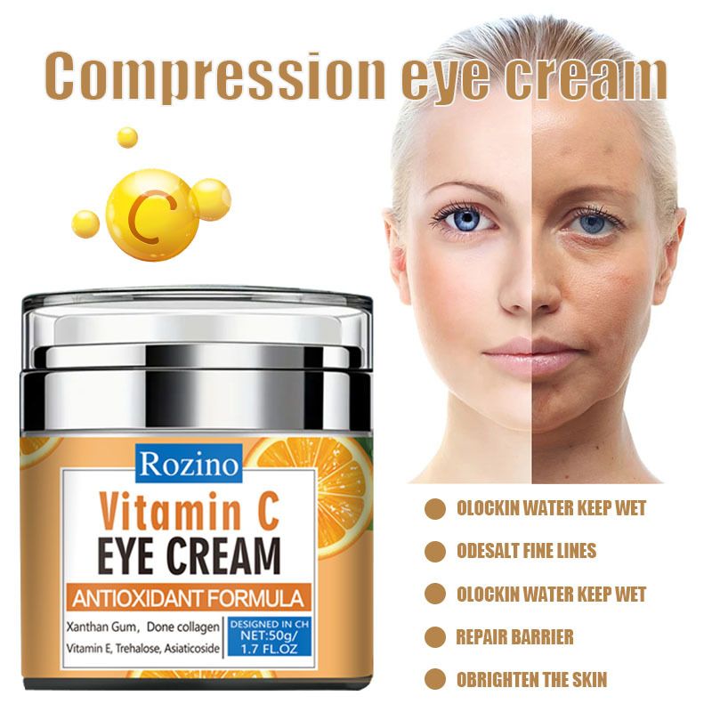Vitamin C reduces dark circles, fine lines, bags, tightens moisturizes the skin. Moisturizing and moisturizing eye cream_voghion.com