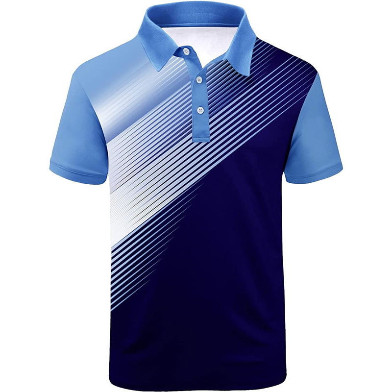 T-shirt da uomo POLO a maniche corte con cerniera a maniche corte nuova estate 2023_voghion.com