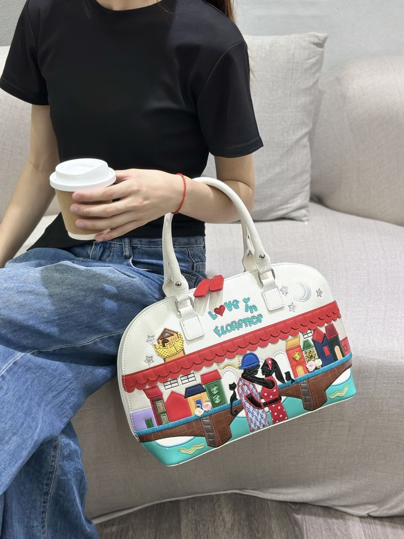 Damentaschen Hochwertige Temperamenthandtaschen für Frauen Neue Nähte Stickerei Damentaschen Große Kapazität Muscheltaschen Umhängetaschen_voghion.com
