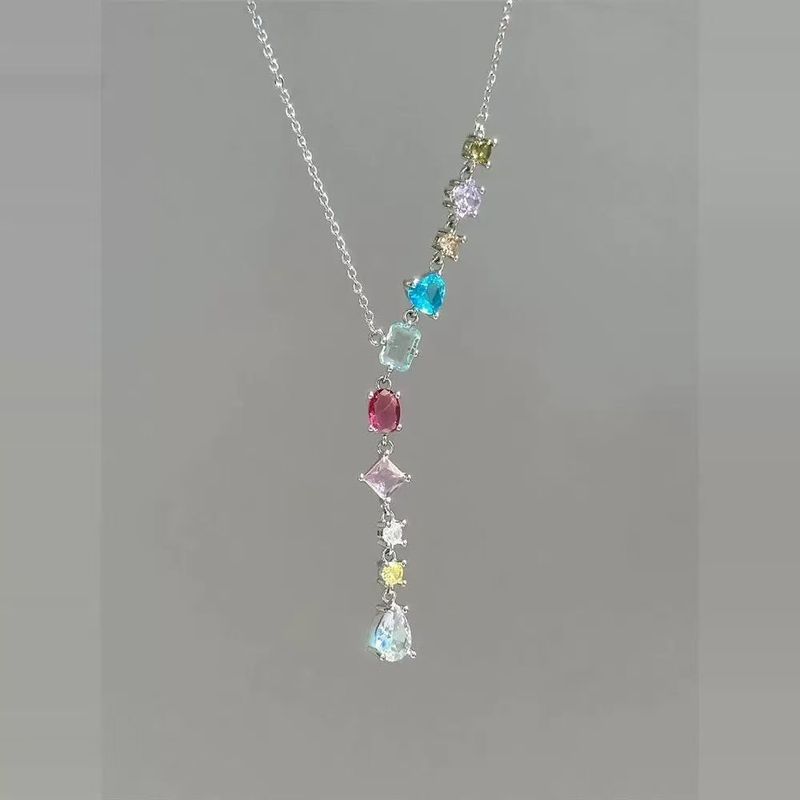 Collier de niche en perles colorées Dopamine, design élégant, personnalité, mode, exquis, simple et de grande valeur_voghion.com