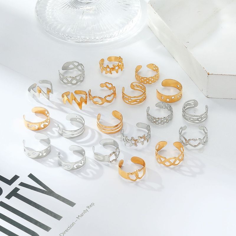 Star & Moon Foot Jewelry Set – 10-Piece Beach Anklet Collection For Women (High-Quality Alloy, Open Design)_voghion.com