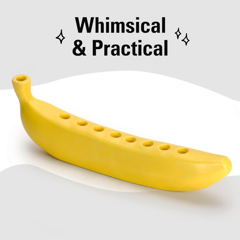 Support de bougie portable créatif et unique sur le thème de la banane_voghion.com