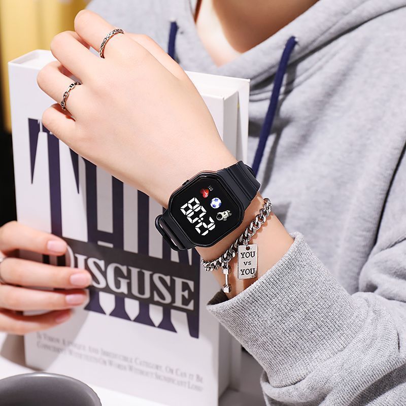 2023 LED Für Kinder Jungen Sport Wasserdichte Uhren Mädchen Silikon Digital Uhr Casual kinder Elektronische Uhr_voghion.com