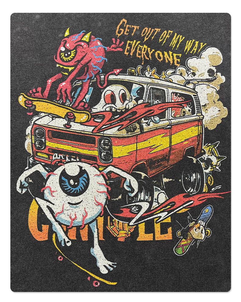 American Retro Printed Short-sleeved Casual Loose And Versatile Trendy T-shirt_voghion.com