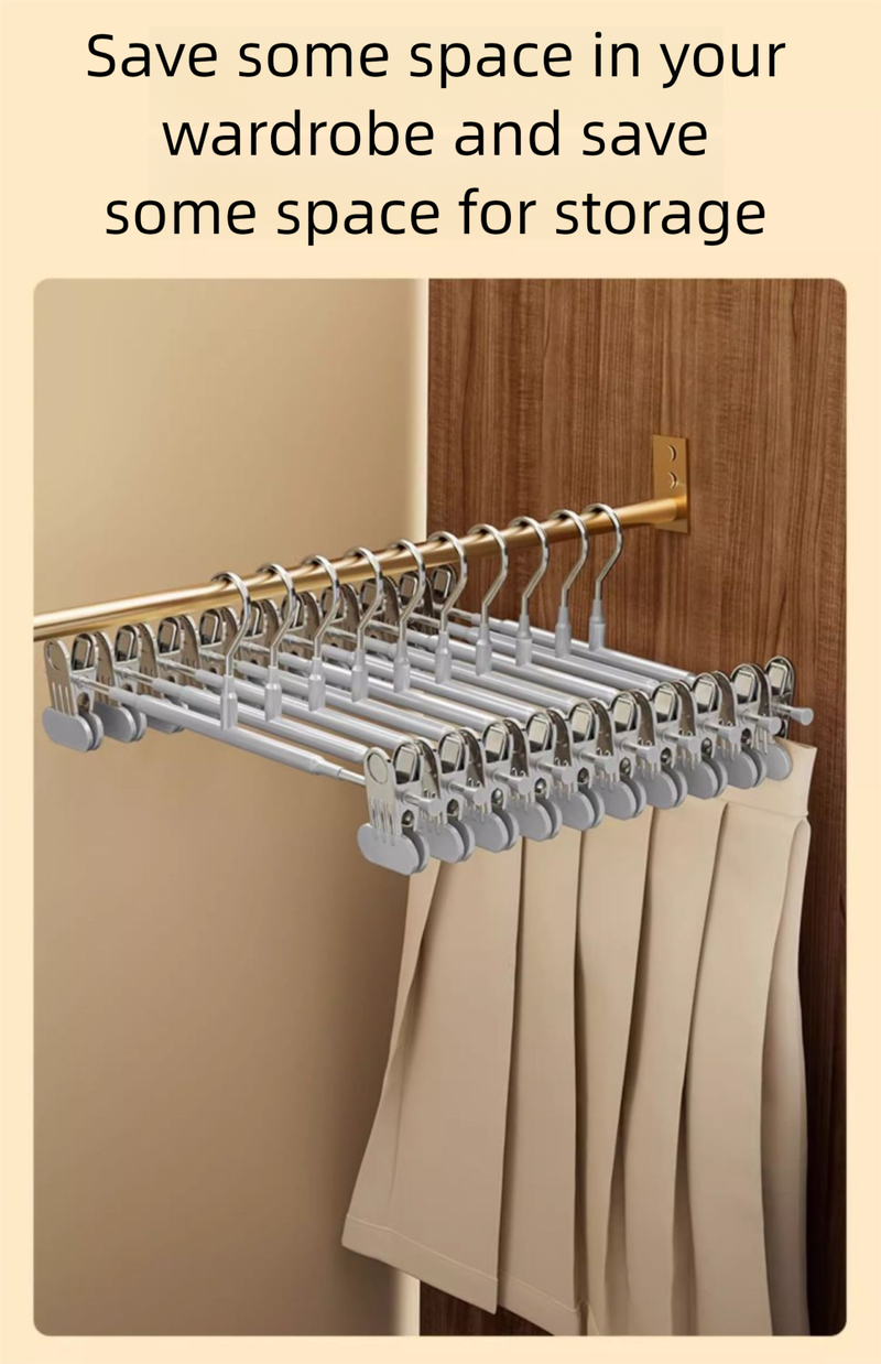 Hanger For Pants, Household Non-Marking JK Hangers, Clothes Storage Magic, Stainless Steel Skirt Cli, Drying Pants_voghion.com