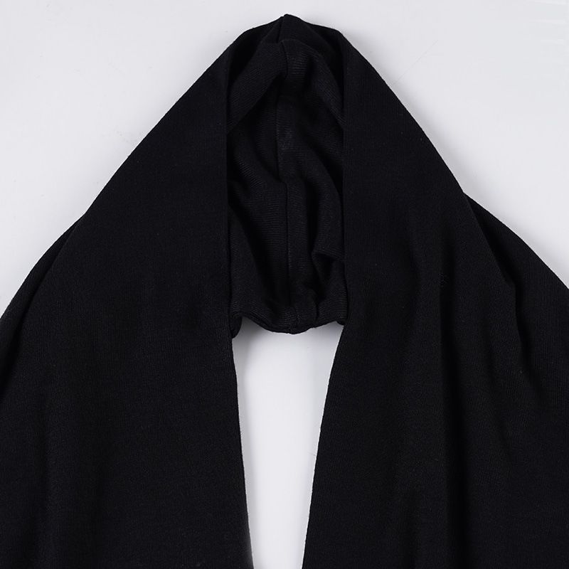 Damenbekleidung Sommer Star Style Einfarbig Neckholder V-Ausschnitt Strickweste Damen Knopftaille Sexy Großes rückenfreies Oberteil_voghion.com