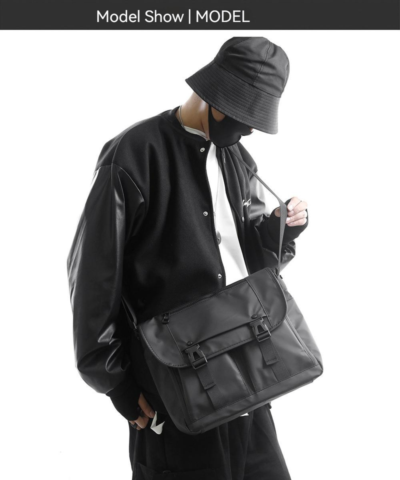 Sac à bandoulière 2023 nouveaux hommes affaires navettage Simple sac de messager Anti-éclaboussures rétro outillage Style sac de messager_voghion.com