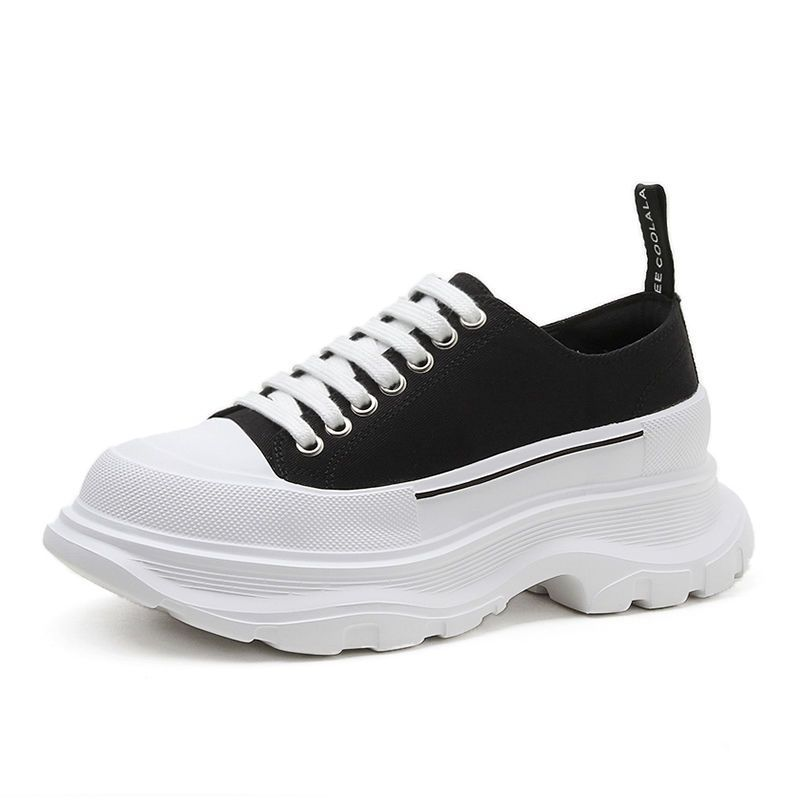 M. DUK/Malduke Ultra Thick Canvas Women's Shoes Soft Sole Pure Original Short Stature Handsome, Lightweight And_voghion.com