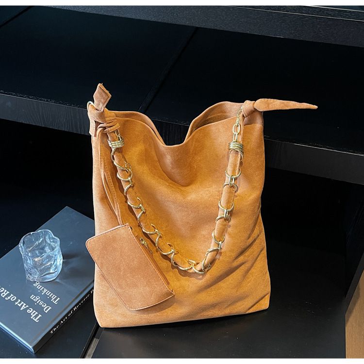 Sac à main tendance et décontracté, sac fourre-tout simple à grande capacité, sac à bandoulière._voghion.com