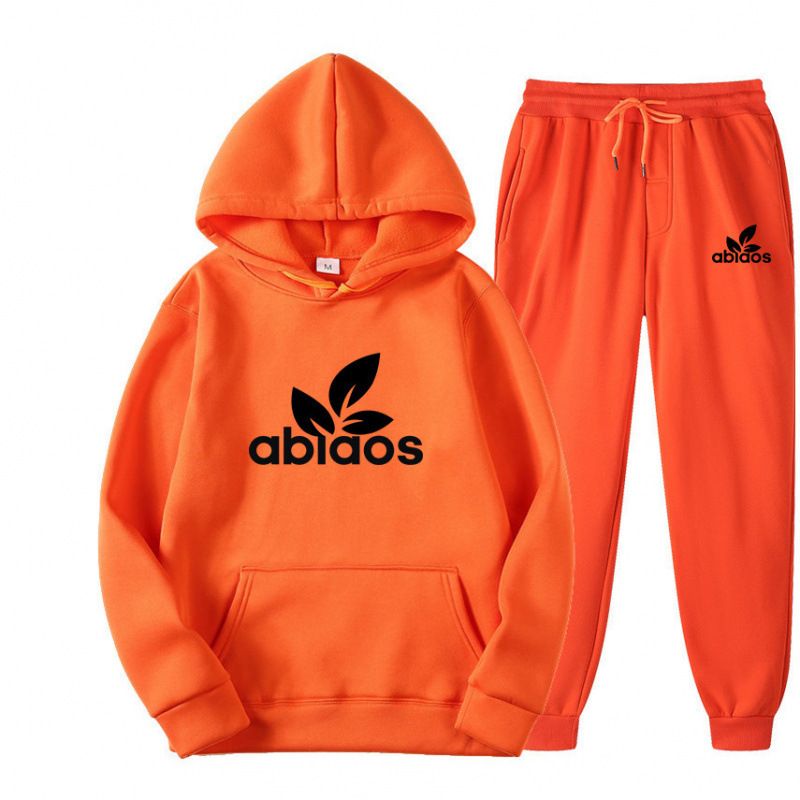 Felpa con cappuccio spessa invernale per uomo, stile coreano, jogger, sportivo, casual, da uomo, due pezzi_voghion.com