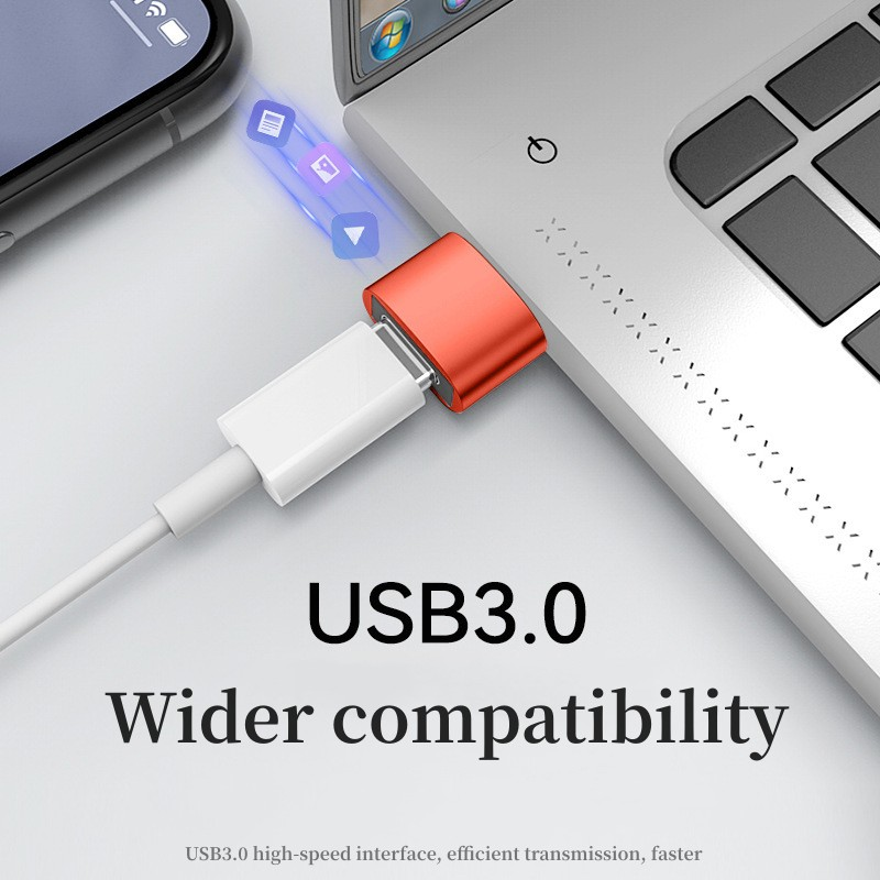 USB zu 6A Typ C OTG Adapter Typ C Buchse auf USB Stecker Konverter Schnelle Lade Datenübertragung F Laptop Buch OTG onverter harging_voghion.com