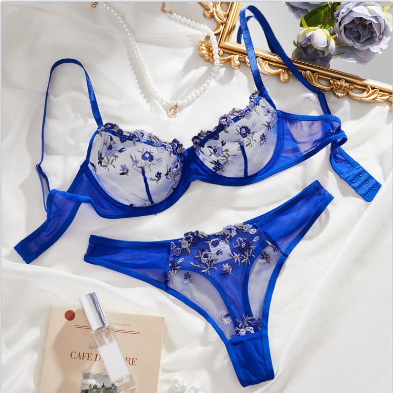 Soutien-gorge string en maille transparente pour femme, sous-vêtement ultra fin et sexy, Pure Desire_voghion.com