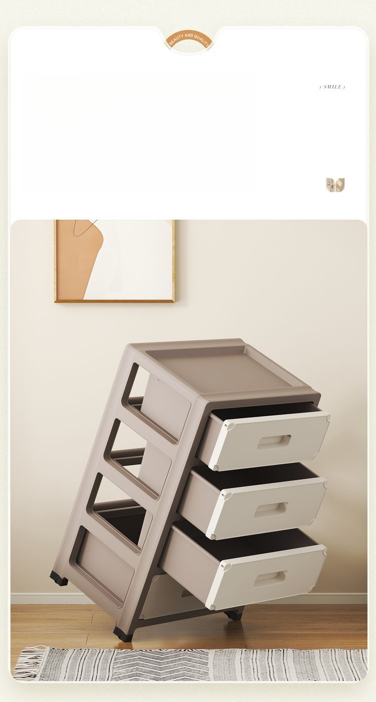 Thickened Drawer Toy Bedroom Transparent Household Storage Cabinet Living Room Bedside Table Organizer Shelf_voghion.com