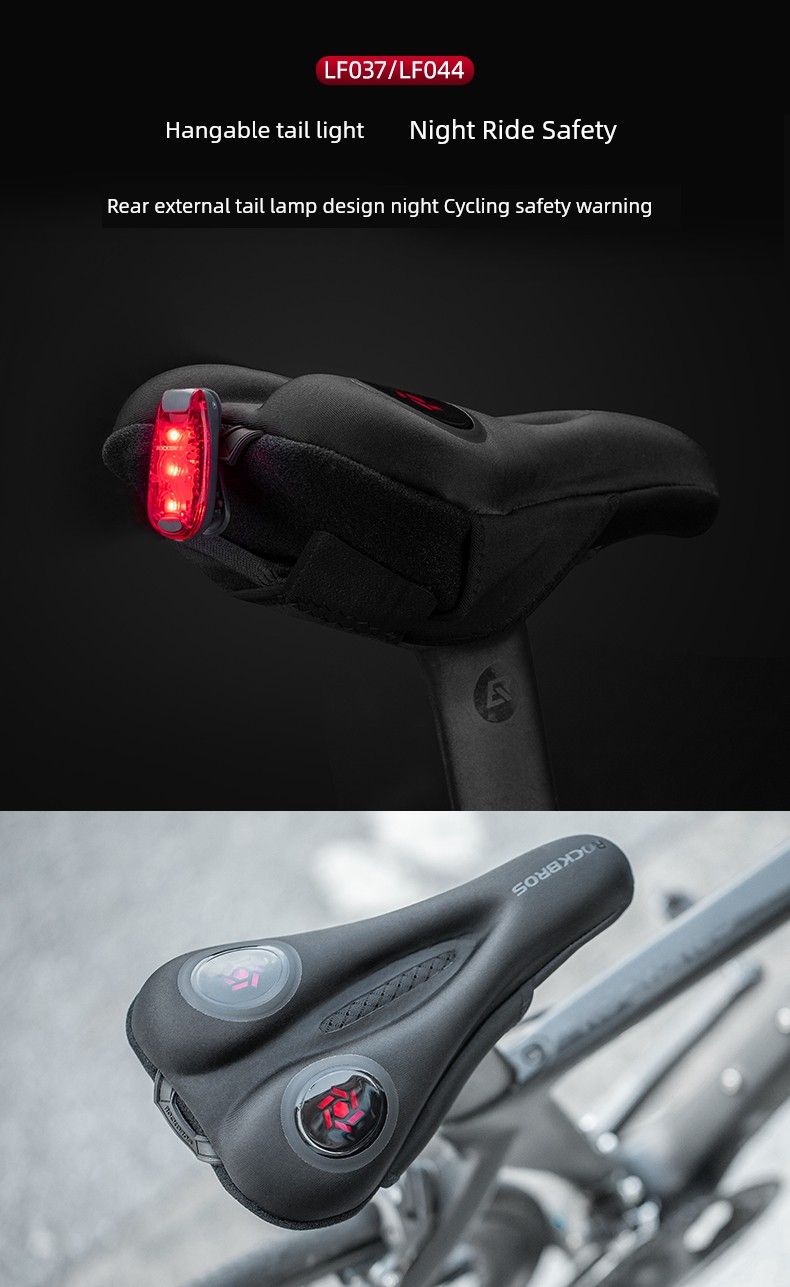 Rockbros Cykelkudde Mountainbikeöverdrag Rutigt Memory Foam Silikon Sadel Sleeve Mjuk Utrustning_voghion.com