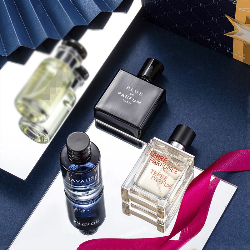 2024 Neues vierteiliges Herrenset Blue Earth Parfüm Leichter Duft Live 25ml_voghion.com