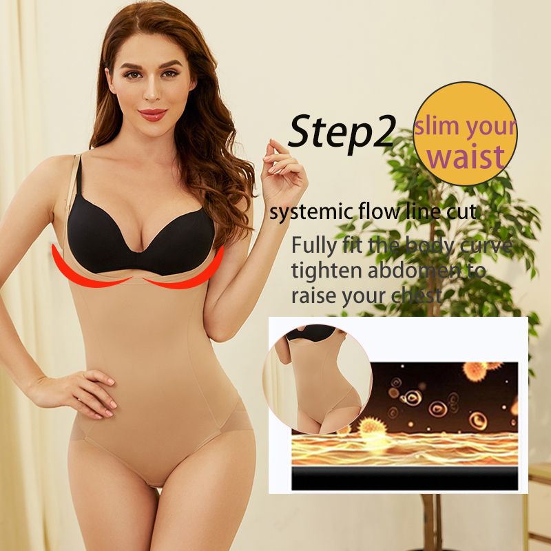 Bodysuit Shapewear Women Skims Seamless Shapemint Body Shaper Butt Lifter Panties Abdomen Control Hight Waist_voghion.com