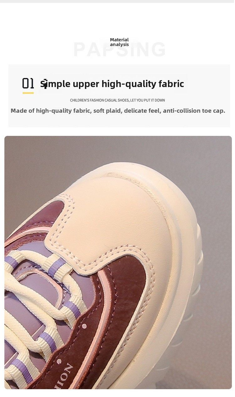 Children's velvet platform sports shoes autumn and winter new boys handsome color matching casual shoes girls running shoes_voghion.com