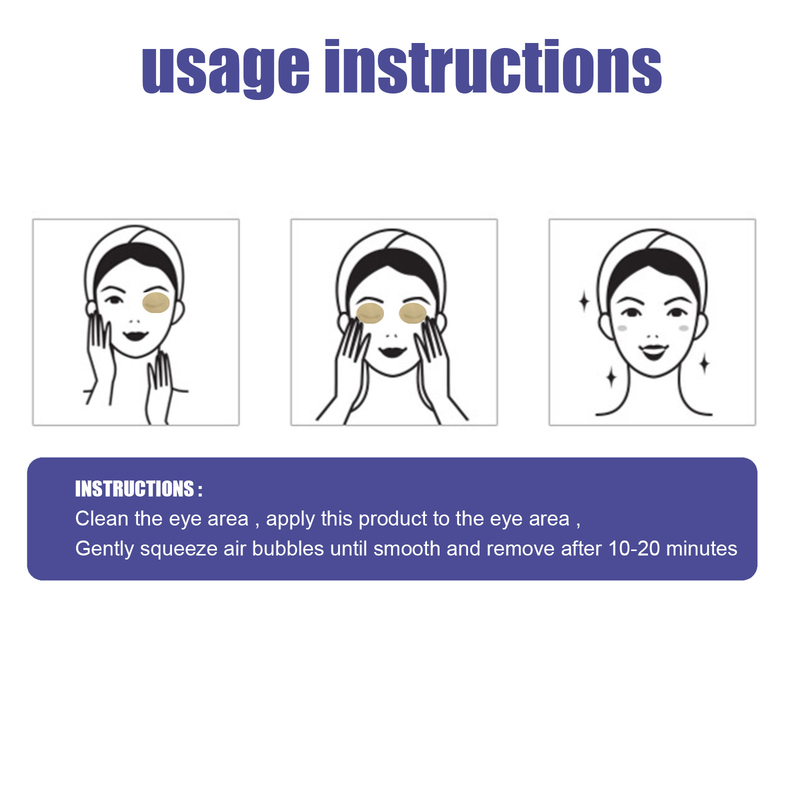 Blåbær lutein øjenplaster Lindre træthed Fjernelse Ubehag Sovemaske Non-woven Cold Compress øjenplastre Moisturizer Kvinde_voghion.com