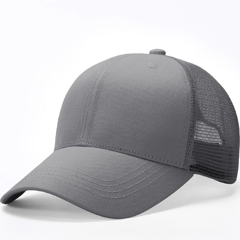 Summer New Men's And Women's Baseball Solid Color Plain Advertising Hat Casual Breathable Duckbill Cap Customizable_voghion.com