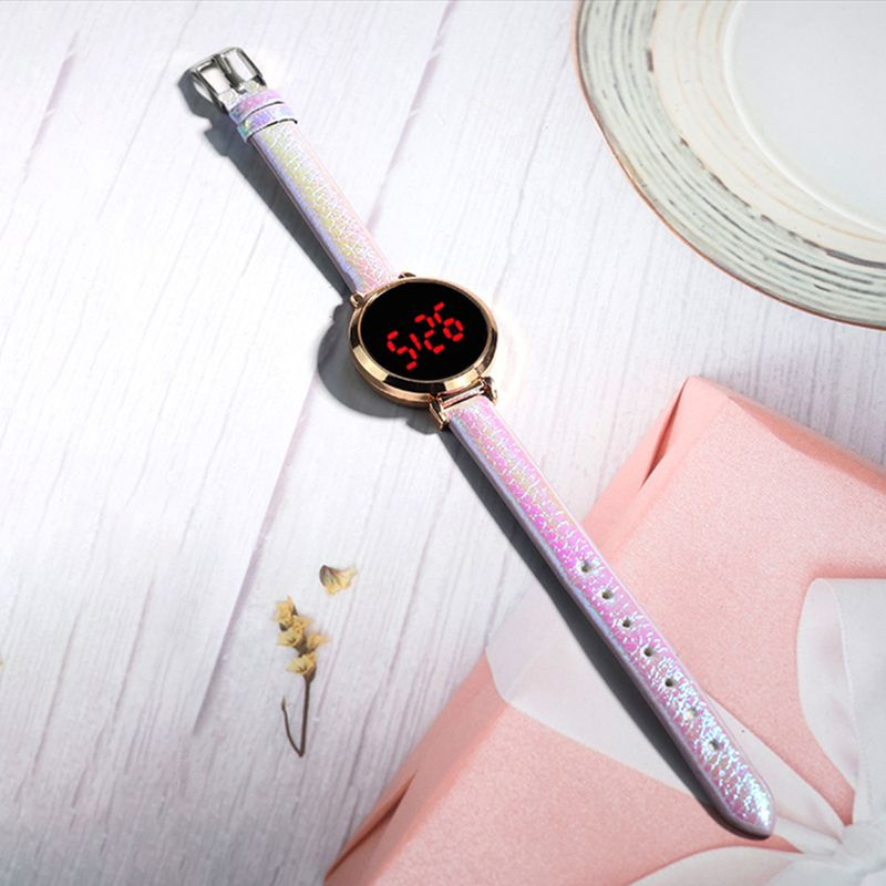 Xinweiqing Multifunctional Life Display Fashionable Women Round LED Digital Watch for Daily Wear_voghion.com