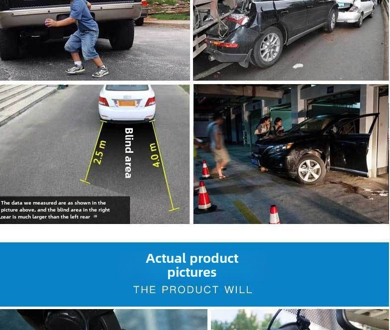 Drei-Wege-Fahrtenrekorder mit drei Objektiven. Gleichzeitig nimmt das vorausfahrende Auto hochauflösende Weitwinkel-Rückfahrbilder mit Nachtsicht auf._voghion.com