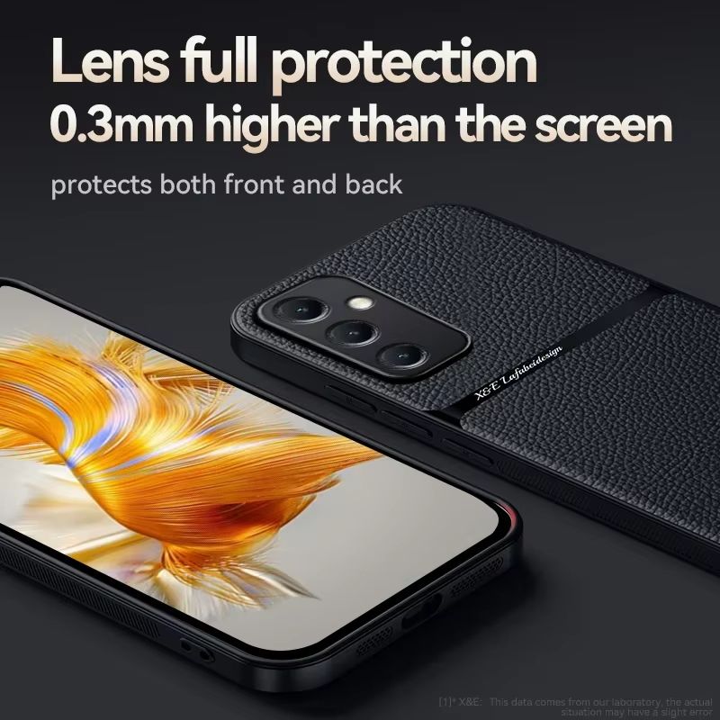 Lieder Telefonshülle fir A55 Samsung A54 5G A 55 A56 A53 A16 A25 A35 A36 A34 A52 Magnéitesch Autohalterung Hülle Cover_voghion.com