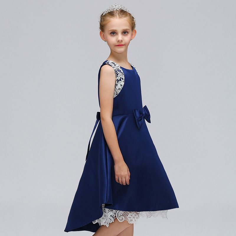 Kids’ Clothing Commerce Mädchenkleid, kleine Kinder, Weste-Stil, Spitze, ärmelloses Prinzessinnenkleid_voghion.com