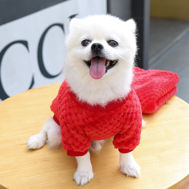 Ropa para perros pequeños y grandes, ropa para gatos, otoño e invierno, nuevos suministros para mascotas, ropa de vellón, método, cubo, ropa de dos patas, cuadros_voghion.com