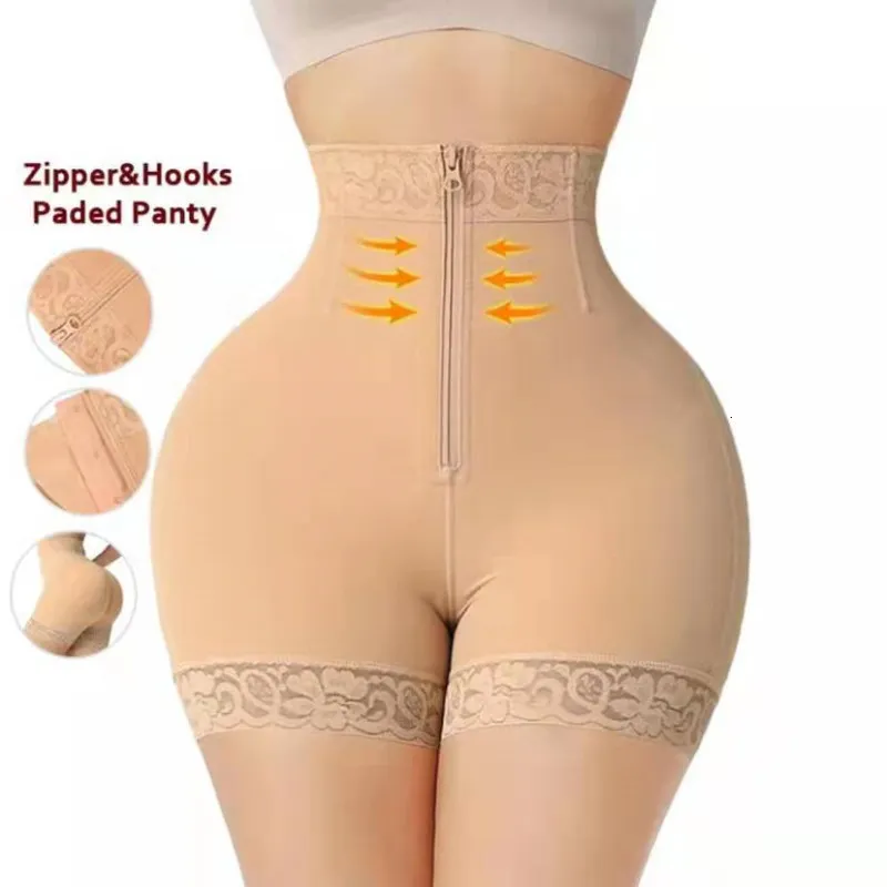 Taille Bauch Shaper VIP Frauen Bauch Control Fa Zipper Sexy Spitze Hüfte Taille Shorts Bodys Frauen Abnehmen Taille Trimmer_voghion.com