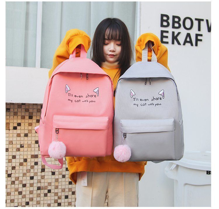 Elegante set di zaini Oxford per ragazze - Grazioso zaino scolastico con stampa animalier, grande capacità, resistente all'acqua e leggero (set da 4 pezzi)_voghion.com