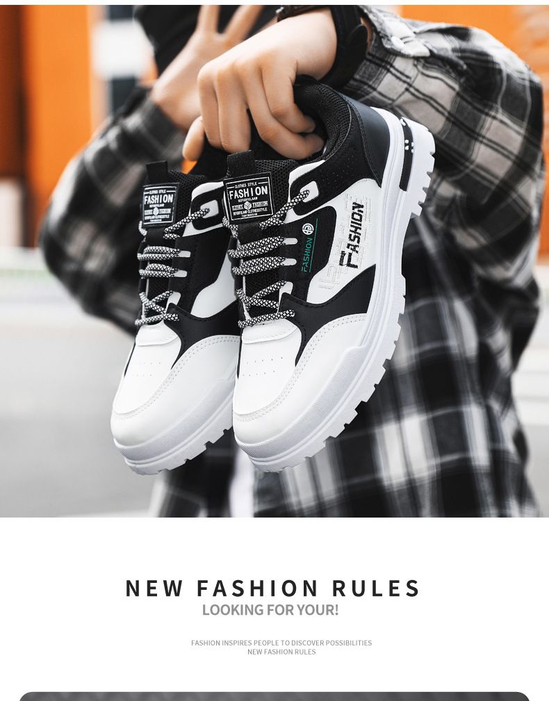 Version coréenne de chaussures pour hommes polyvalentes, décontractées, nouvelles, respirantes et confortables, chaussures simples à la mode et tendance_voghion.com