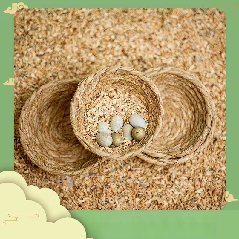 Pipa Kaninchen Rutin Huhn Zucht Box Liefert Hideaway Nest Papagei Gras Gewebt Universal Für Kleine Vögel_voghion.com